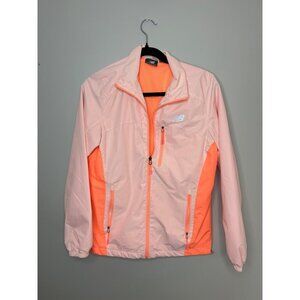 New Balance Performance Runners Peach orange women's Medium zip up jacket
